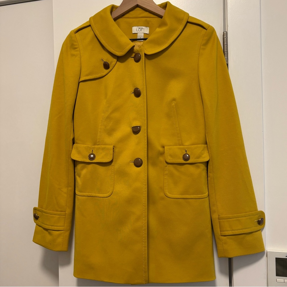 LOFT Golden Yellow Trench Coat